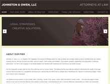 Tablet Screenshot of johnstonowen.com